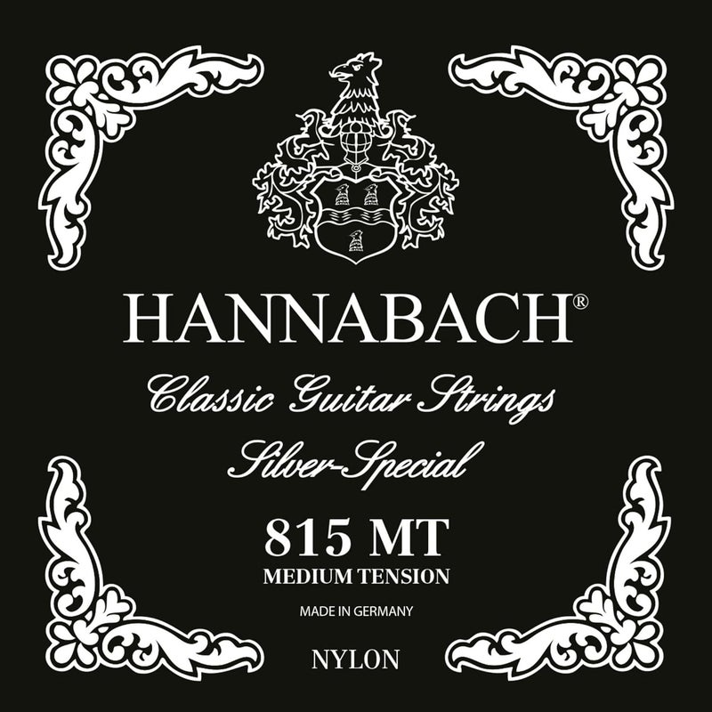 Hannabach 652527 Series 815 Silver Special Medium Tension String Set for Classical Guitar - Image 1